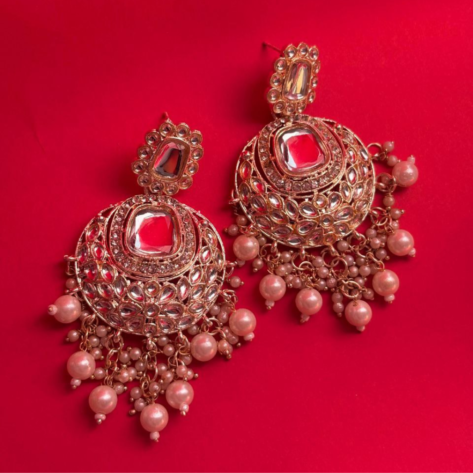 Colar White Pearl Antique Earrings