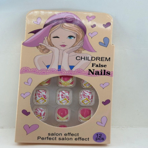 Barbie Pack Kids Nail Art (Pink Shade)