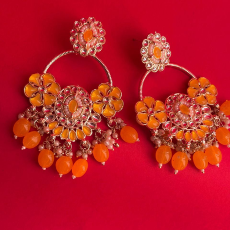 Traditional Pearl Jewelry Jhumka Earrings