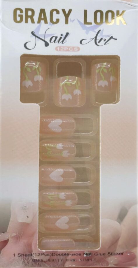 Shiny Pink Shade Nails